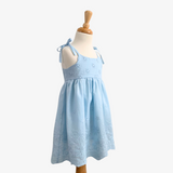 Girls Eyelet Embroidered Lace Dress