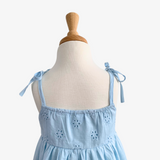 Girls Eyelet Embroidered Lace Dress