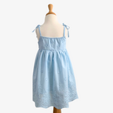 Girls Eyelet Embroidered Lace Dress