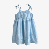 Girls Eyelet Embroidered Lace Dress