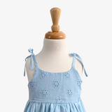 Girls Eyelet Embroidered Lace Dress