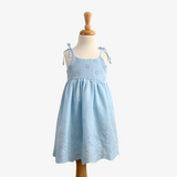 Girls Eyelet Embroidered Lace Dress