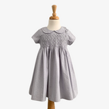 Girls Smocked Floral Dress