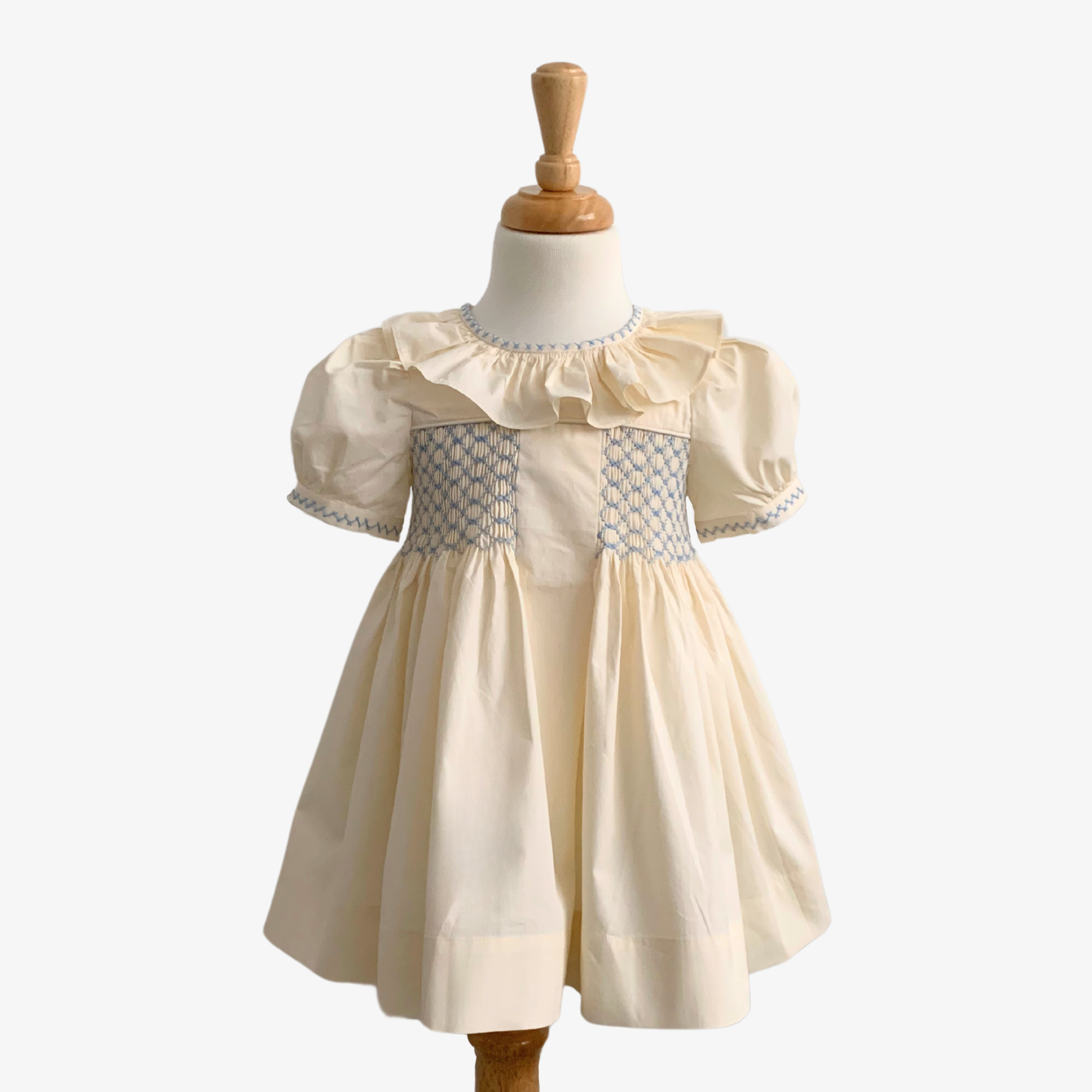 Girls Smocked Spanish Style Dress The Vintage Teddy Girls Smocked Spanish Style Dress The Vintage Teddy