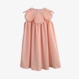 Girls Flower Petal Collar Dress