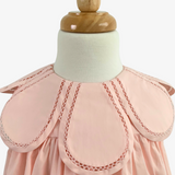 Girls Flower Petal Collar Dress