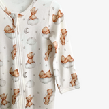 Sleep N' Play Footed Sleeper Pajamas Bear up in the Clouds