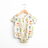 Baby Onesie Sleep N' Play Romper Woodland Animals Characters
