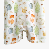 Sleep N' Play Romper Shorts Woodland Animal Characters