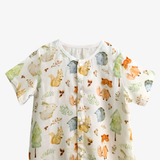 Baby Onesie Sleep N' Play Romper Woodland Animals Characters