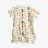 Baby Sleep N' Play One-piece Romper Shorts Woodland Animal Characters
