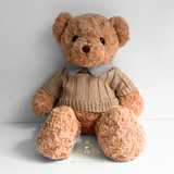 The Vintage Teddy Bear Soft Plush Toy Collectable Cosplay Sweater Carmel 32"