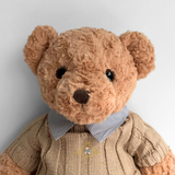 The Vintage Teddy Bear Soft Plush Toy Collectable Cosplay Sweater Carmel 32"