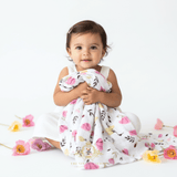Baby Swaddling Receiving Blanket 100% Bamboo Cotton Muslin Floral