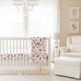 Baby Swaddling Receiving Blanket 100% Bamboo Cotton Muslin Floral