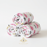 Baby Swaddling Receiving Blanket 100% Bamboo Cotton Muslin Floral