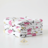 Baby Swaddling Receiving Blanket 100% Bamboo Cotton Muslin Floral