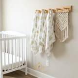Baby Swaddling Receiving Blanket 100% Bamboo Cotton Muslin Cactus Flower & Sun