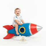 Baby Boys One-Piece Sleep N' Play Romper Shorts Space Explorer