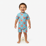Boys One-Piece Swimsuit Crabs & Sea Shells