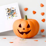 Children's Custom Graphic Stickers The Vintage Teddy™ Trick or Treat!