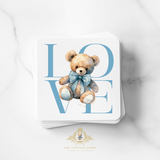 Children's Custom Graphic Stickers The Vintage Teddy™ Teddy Love
