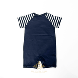 Boys One-Piece Sleep N' Play Romper Shorts Astronaut & Rocket