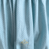 Baby Smocked Embroidered One-piece Romper Bubble Ocean Blue