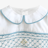 Boys Smocked Shirt & Bubble Shorts Set