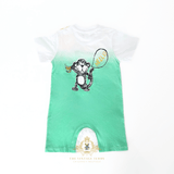 Kids One-Piece Sleep N' Play Romper Shorts Let's Jungle Party!
