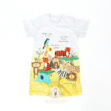Kids One-Piece Sleep N' Play Romper Shorts Safari Adventure Time!