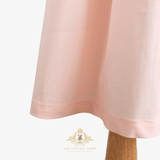 Girls Flower Petal Bib Collar Dress Peach