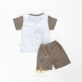 Boys T-Shirt & Shorts 2-Piece Matching Set Soccer Bear Goal!
