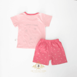 Girls T-shirts & Shorts 2-Piece Matching Set Sweet Baby Mochi Bear