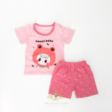 Girls T-shirts & Shorts 2-Piece Matching Set Sweet Baby Mochi Bear
