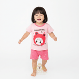 Girls T-shirts & Shorts 2-Piece Matching Set Sweet Baby Mochi Bear