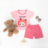 Girls T-shirts & Shorts 2-Piece Matching Set Sweet Baby Mochi Bear