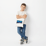 Boys Custom Personalized Canvas Tote Bags Child's Name Graffiti Drip
