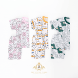 Boys alligator, bunny, duck kids matching sets t-shirt and shorts folded styles toddler boutique clothing