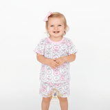 Girls T-shirts & Shorts 2-Piece Matching Set Pink & White Bunny