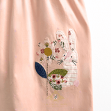 Girls Embroidered Patchwork Dress Appliqué Bunny Duck Butterfly & Flower