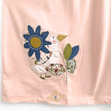 Girls Embroidered Patchwork Dress Appliqué Bunny Duck Butterfly & Flower