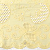 Girls Eyelet Embroidered Lace Ruffled Sun Dress Sunshine Yellow