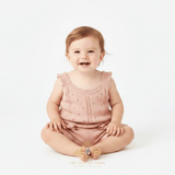Girls Knit Top & Shorts Kids Matching Set Peach