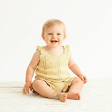 Girls Knit Top & Shorts Kids Matching Set Yellow
