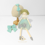 Girls Sailor Dress & Hair Bow Accessories Set Nautical Sleeveless Aqua