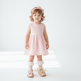 Girls Beaded Butterfly Sandals Children's Shoes Pink