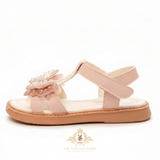 Girls Beaded Butterfly Sandals Children's Shoes Pink