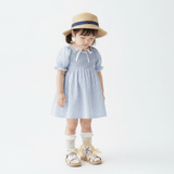 Girls Embroidered Floral Sandals Children's Shoes Cream & Pink