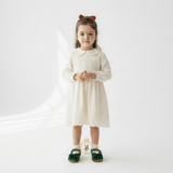 Girls Velvet Mary Jane Flats Children's Shoes Christmas Emerald Green
